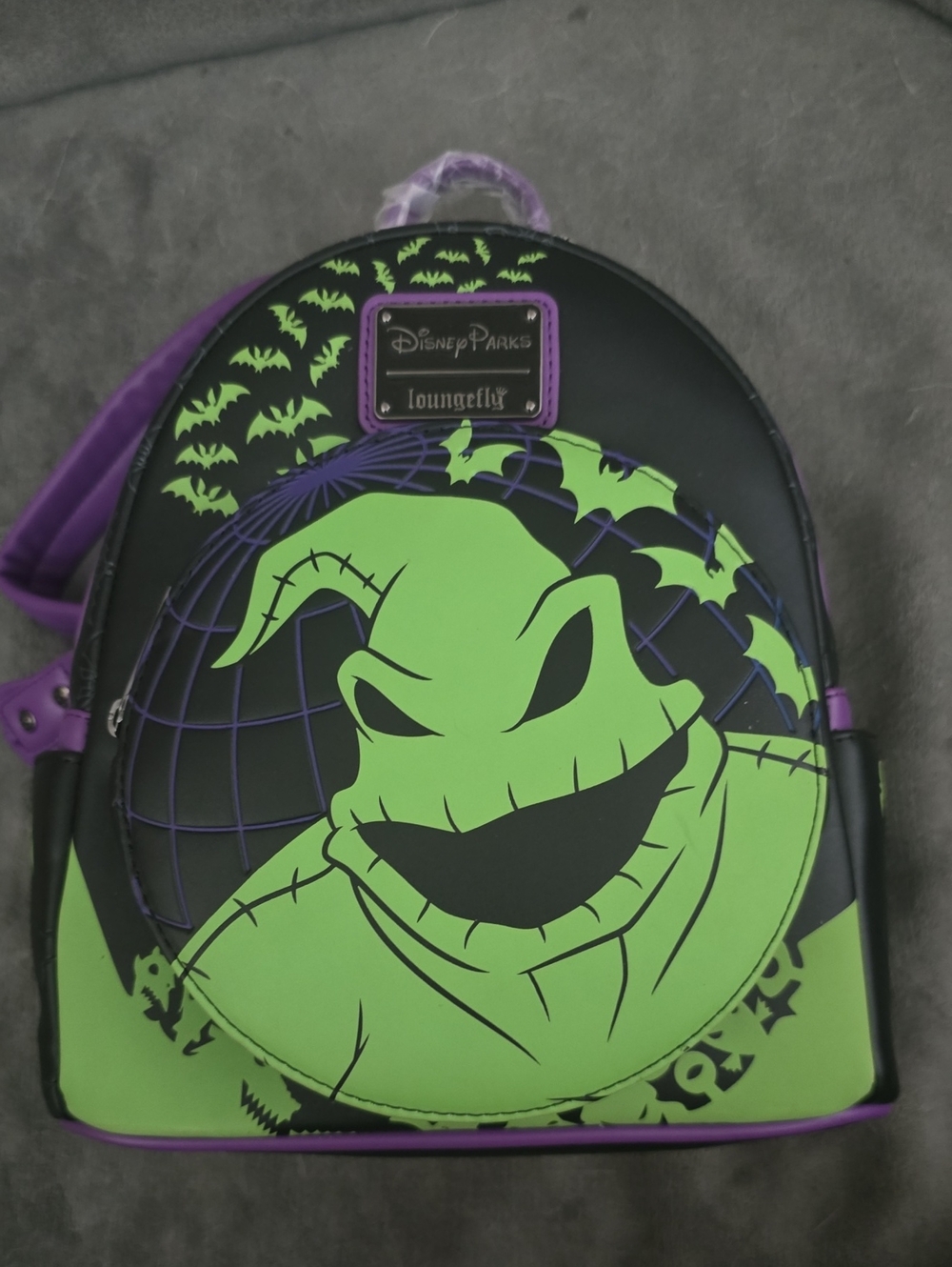 Disney Parks Loungefly Oogie Boogie Mini Backpack - Green & Purple